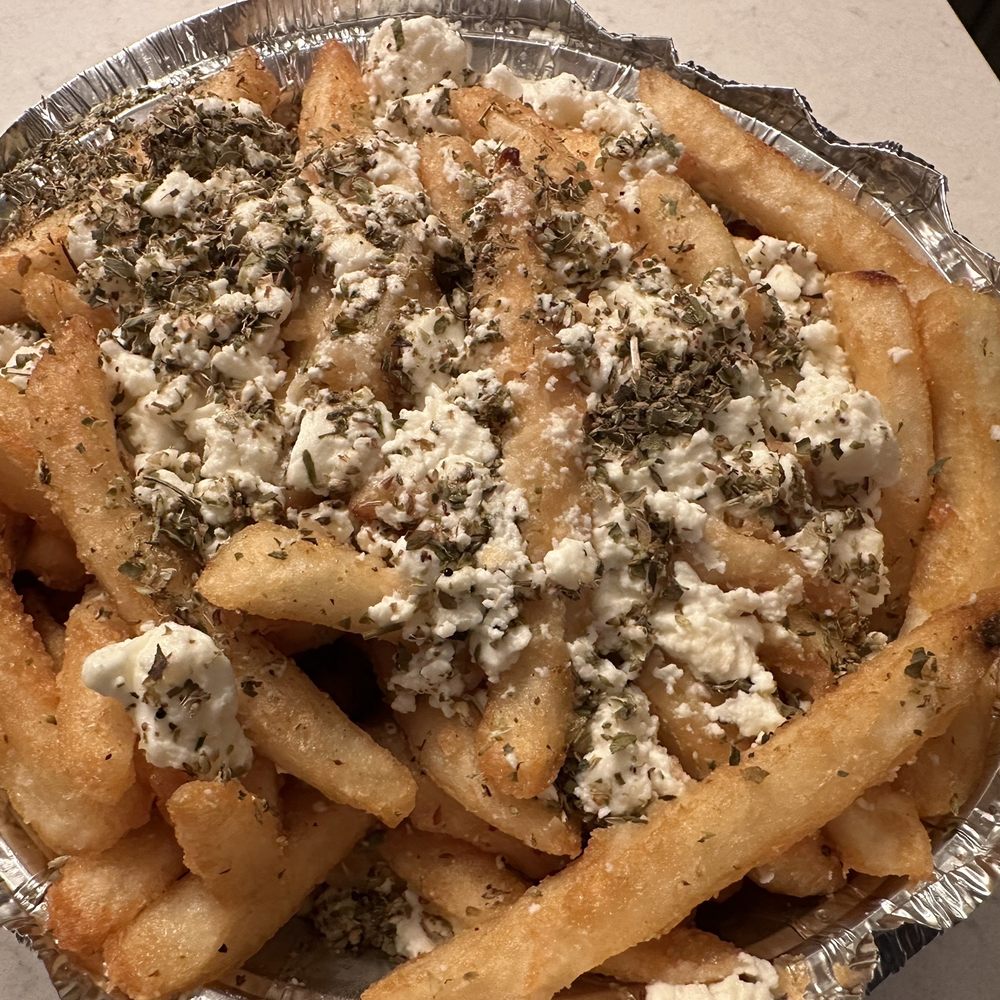 Dimitris Gyro Grill - french fries with cheese and herbs - Greek Near Me - Harrison, New York