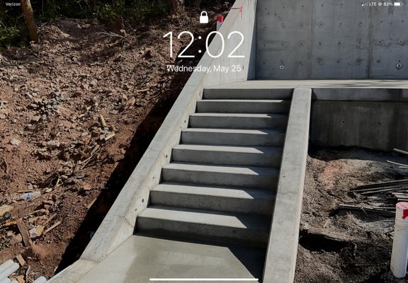 Residential Patio and Steps - This was an addition to their house the steps and patio were both sand finish Residential Patio and Steps - This was an addition to their house the steps and patio were both sand finish