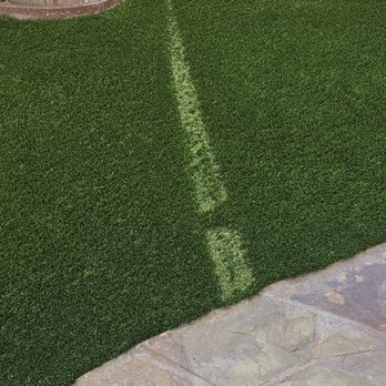 Cal Art Turf - Melted grass from window reflections - Artificial Turf Near Me - Mission Viejo, California