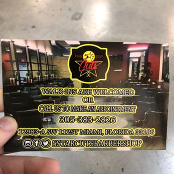 5 Star Cuts Barbershop - Barbers Near Me - Miami, Florida