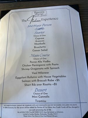 Menu photo 2 Ruocco’s Restaurant Boynton Beach, FL Menu photo 2 Ruocco’s Restaurant Boynton Beach, FL