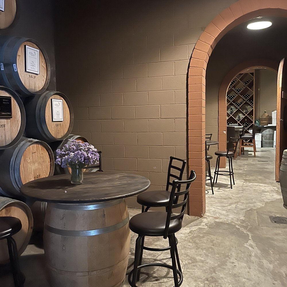 Fallbrook Winery - Semi-private areas for your group (or the back room if you are a member)! #makesmewander - Wine Tasting Room Near Me - Fallbrook, California