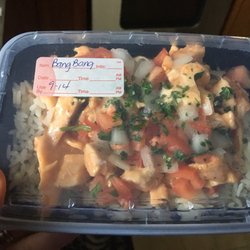 Chef Suzanne Fresh Food Fast - Bang Bang chicken with rice and pico de gallo