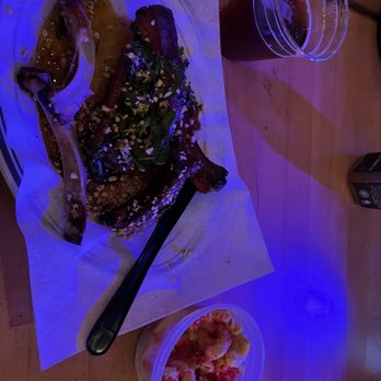 Chicago Culinary Kitchen - Crispy ribs with a side of F'n mac & Cheese. Washed down with a cup of Pig Minds Vanilla bitch slap. - Barbeque Near Me - Palatine, Illinois
