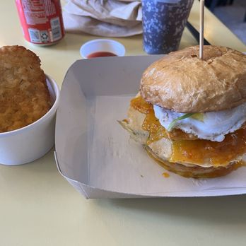 The Hog - Crab on titan and hash brown - Sandwiches Near Me - Wappingers Falls, New York The Hog - Crab on titan and hash brown - Sandwiches Near Me - Wappingers Falls, New York