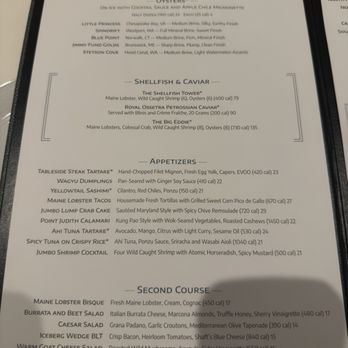 Eddie V's Prime Seafood - Menu - Seafood Near Me - Alpharetta, Georgia