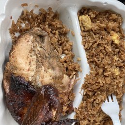 Lunch Special! Half grilled chicken with fried rice