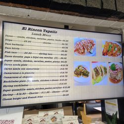El Rincon Tapatio - Menu 2024