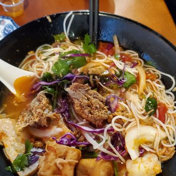 Amazing Basil - Tomato crab meat noodle - Asian Fusion Near Me - Fremont, California Amazing Basil - Tomato crab meat noodle - Asian Fusion Near Me - Fremont, California