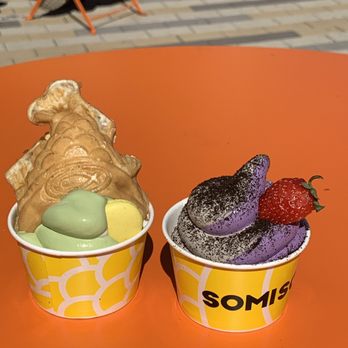 Somisomi - Matcha ah-boong and ube/oreo in a cup - Desserts Near Me - Cupertino, California Somisomi - Matcha ah-boong and ube/oreo in a cup - Desserts Near Me - Cupertino, California
