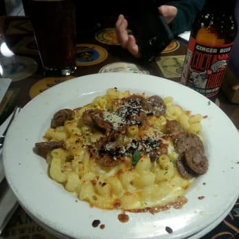 The Bier Stein - Beer cheese mac 'n cheese with bratwurst! - American Near Me - Eugene, Oregon