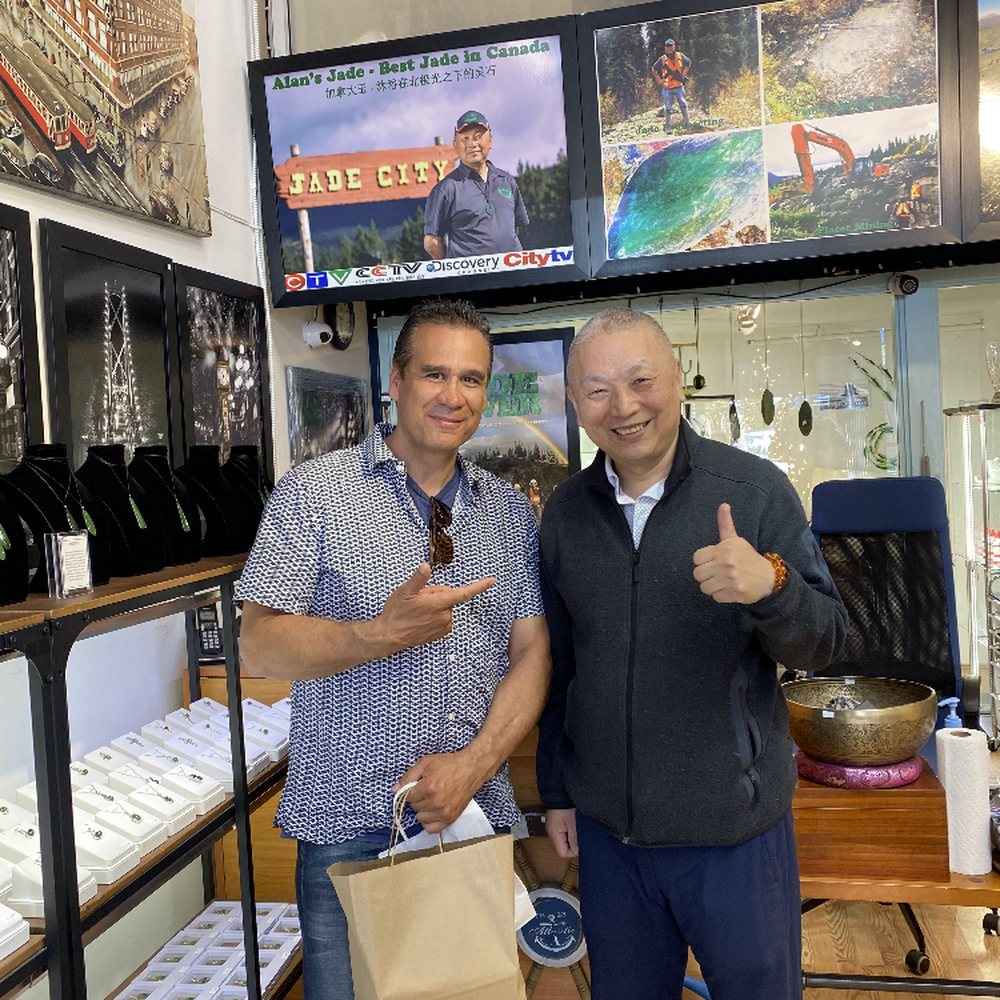 White Ocean Gallery!!! Stop in for a quick visit and meet Allan Qiao, Nice! Northern B.C. Nephrite Jade White Ocean Gallery!!! Stop in for a quick visit and meet Allan Qiao, Nice! Northern B.C. Nephrite Jade