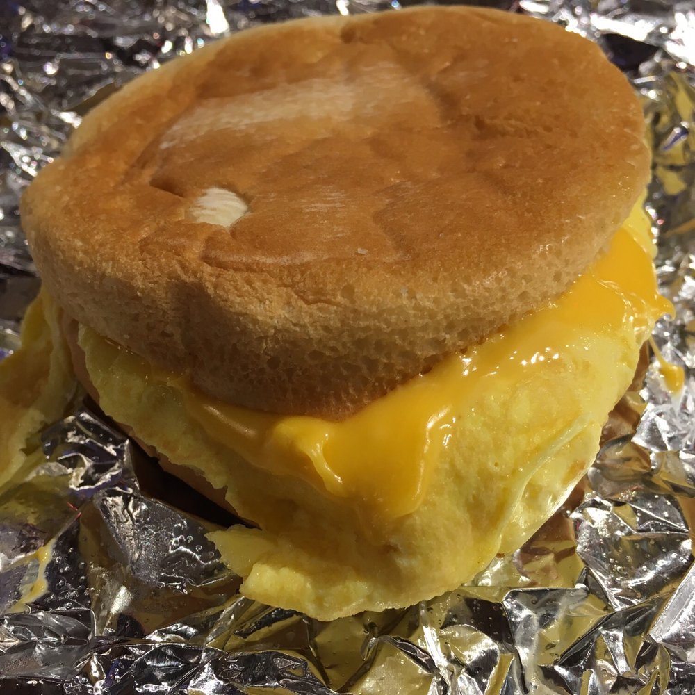 Egg and cheese breakfast sandwich ($3.99) Egg and cheese breakfast sandwich ($3.99)
