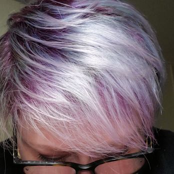 Tease Hair Boutique - Double gloss of a mahogany brown and purple with white tips. - Hair Salons Near Me - Norwell, Massachusetts Tease Hair Boutique - Double gloss of a mahogany brown and purple with white tips. - Hair Salons Near Me - Norwell, Massachusetts