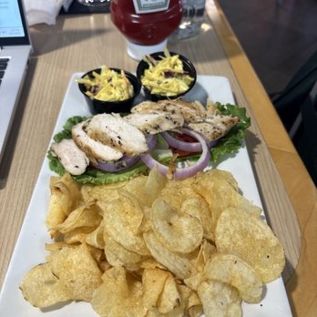 Eddie George's Grille 27 - Chicken salad with chips - American Near Me - Columbus, Ohio Eddie George's Grille 27 - Chicken salad with chips - American Near Me - Columbus, Ohio