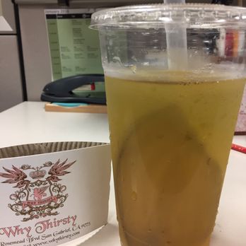 Why Thirsty - Huge chunk of jelly inside cup. Really?! - Taiwanese Near Me - San Gabriel, California Why Thirsty - Huge chunk of jelly inside cup. Really?! - Taiwanese Near Me - San Gabriel, California