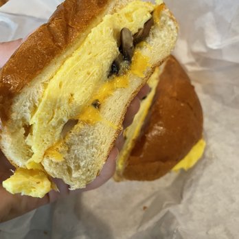 Wooden Spoon Cafe & Bakery - Mushroom and cheddar breakfast sammie - Bakeries Near Me - Denver, Colorado Wooden Spoon Cafe & Bakery - Mushroom and cheddar breakfast sammie - Bakeries Near Me - Denver, Colorado