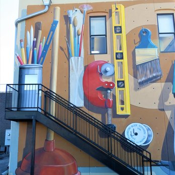 Hardware Pegboard Mural - Hardware Pegboard Mural by Blice-Edwards 2013 - Public Art Near Me - Indianapolis, Indiana Hardware Pegboard Mural - Hardware Pegboard Mural by Blice-Edwards 2013 - Public Art Near Me - Indianapolis, Indiana