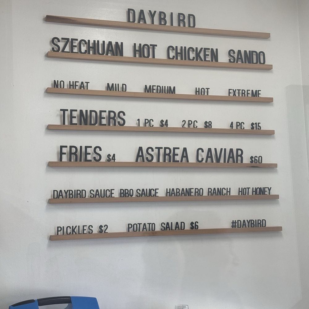 Daybird - Menu - Chicken Shop Near Me - Los Angeles, California Daybird - Menu - Chicken Shop Near Me - Los Angeles, California