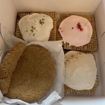 Suss Pastries - Blueberry lime, raspberry prickly pear, brown sugar date pocket, and Mesquite peanut butter cookie. TGTG 5/2026 - Patisserie/Cake Shop Near Me - Phoenix, Arizona Suss Pastries - Blueberry lime, raspberry prickly pear, brown sugar date pocket, and Mesquite peanut butter cookie. TGTG 5/2026 - Patisserie/Cake Shop Near Me - Phoenix, Arizona
