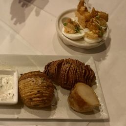 Crispy Shrimp Deviled Eggs