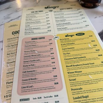 Sunny's - Menu - Breakfast & Brunch Near Me - Boerne, Texas Sunny's - Menu - Breakfast & Brunch Near Me - Boerne, Texas