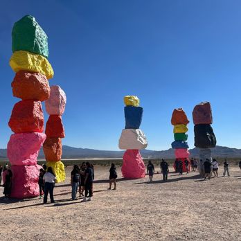 Seven Magic Mountains - Public Art Near Me - Las Vegas, Nevada Seven Magic Mountains - Public Art Near Me - Las Vegas, Nevada