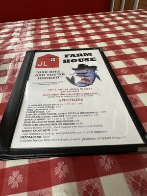 Menu photo 2 Farm House Mexia, TX