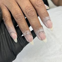 Leyna's Salon - How my nails were before I came