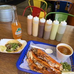 Quesabirria and Carbe Asada Taco Quesabirria and Carbe Asada Taco