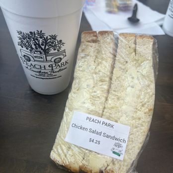 Peach Park - Chicken salad sandwich - Ice Cream & Frozen Yogurt Near Me - Clanton, Alabama