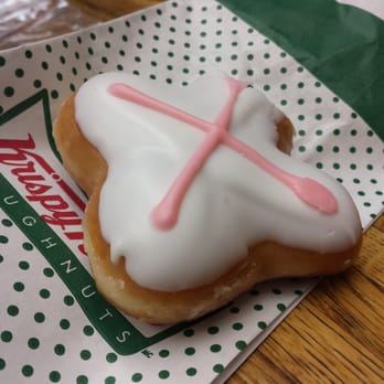 Krispy Kreme - Special vday X strawberry doughtnut. So good! - Donuts Near Me - Burbank, California