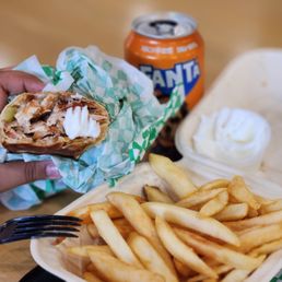 Chicken Shawarma with fries