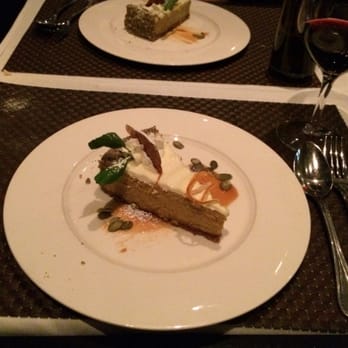 360 Restaurant - Frozen pumpkin cheesecake. It was 2/5 because I lost my appetite after their terrible main course. - Canadian (New) Near Me - Toronto, Ontario