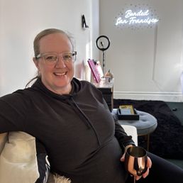 Waiting to "get bonded" with a complimentary glass of bubbles! Waiting to "get bonded" with a complimentary glass of bubbles!