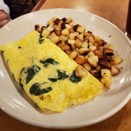 Spinach and feta omelet