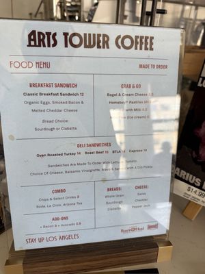 Menu photo 4 Arts Tower Coffee Los Angeles, CA Menu photo 4 Arts Tower Coffee Los Angeles, CA