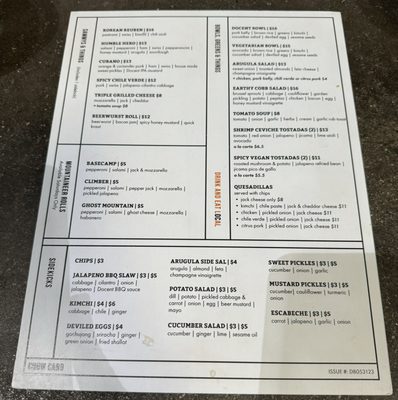 Menu photo 4 Docent Brewing San Juan Capistrano, CA
