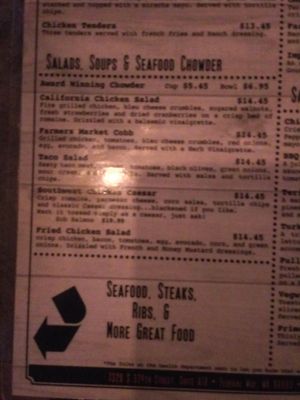 Menu photo 6 Billy McHale's Federal Way, WA