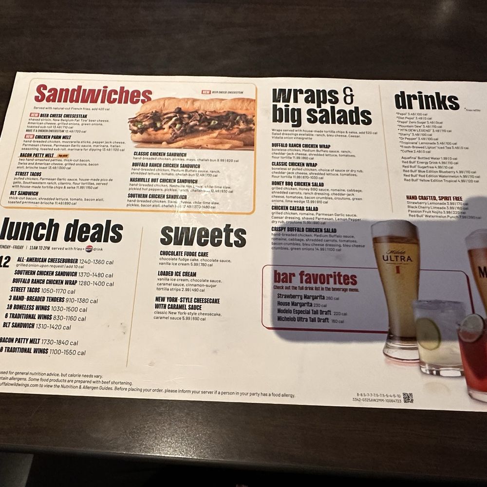 Buffalo Wild Wings - Menu - American Near Me - Greenwood, Indiana