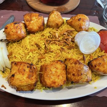 Raouche Cafe - Chicken Kabob Platter - Halal Near Me - Falls Church, Virginia Raouche Cafe - Chicken Kabob Platter - Halal Near Me - Falls Church, Virginia