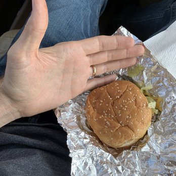 Five Guys - Hand is to show scale worst 8 bucks I've spent - Burgers Near Me - Lakeland, Florida