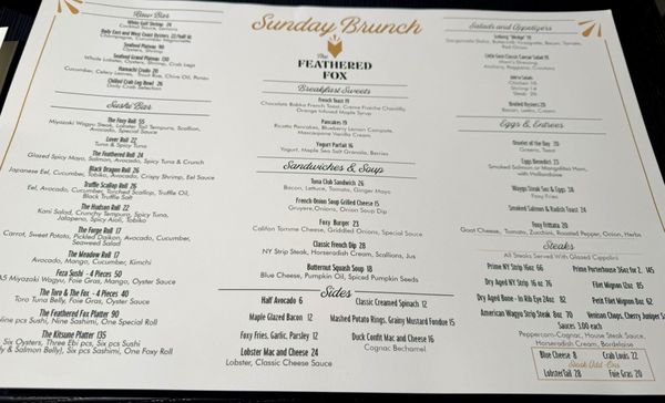 Menu photo 2 The Feathered Fox Jersey City, NJ Menu photo 2 The Feathered Fox Jersey City, NJ