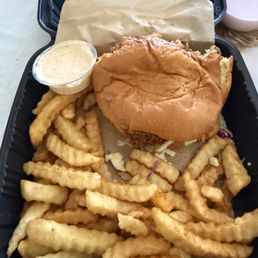 Got #Combo #1 Sandwich & Fries, great size definitely a filler Got #Combo #1 Sandwich & Fries, great size definitely a filler