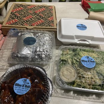 Slice N Sub - all our food packed nicely - Pizza Near Me - Riverside, California