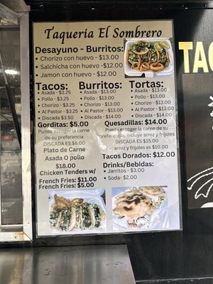 Menu photo 1 Taqueria El Sombrero Stuart, FL