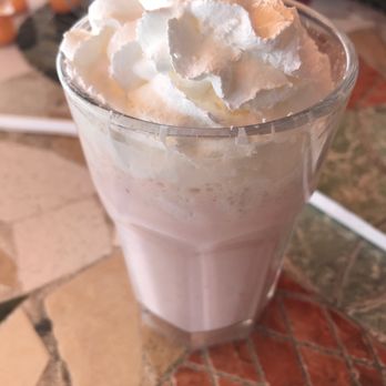 Baseline Burgers - a glass of milkshake with whipped topping - Burgers Near Me - San Bernardino, California