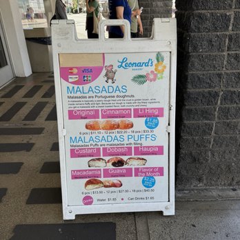 Leonard's Bakery - Menu - Bakeries Near Me - Honolulu, Hawaii Leonard's Bakery - Menu - Bakeries Near Me - Honolulu, Hawaii