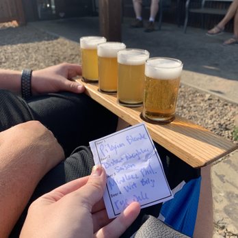 Backslope Brewing - Beer flight - Breweries Near Me - Columbia Falls, Montana Backslope Brewing - Beer flight - Breweries Near Me - Columbia Falls, Montana