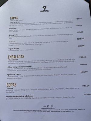 Menu photo 5 macazaga Grill Morelia, MIC